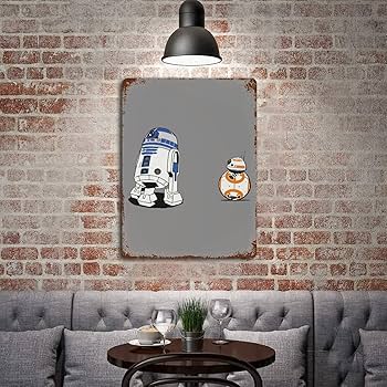 Amazon.co.jp: ブリキ看板 スターウォーズ BB-8 壁飾り レトロ